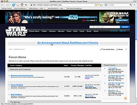 Star Wars Home Forum Homepage