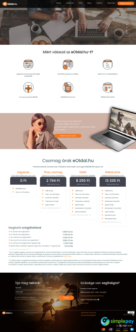 Hungarian website creating service