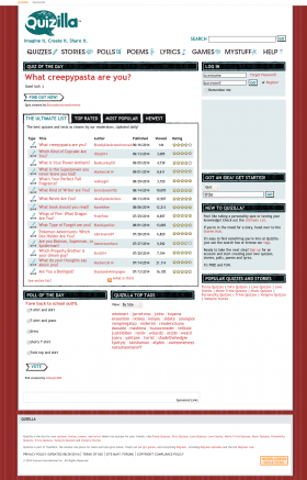 Quizilla homepage screenshot.png