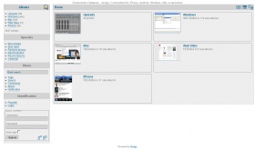 A screen shot of the ScreenshotsDatabase.com home page taken on 27 May 2012.